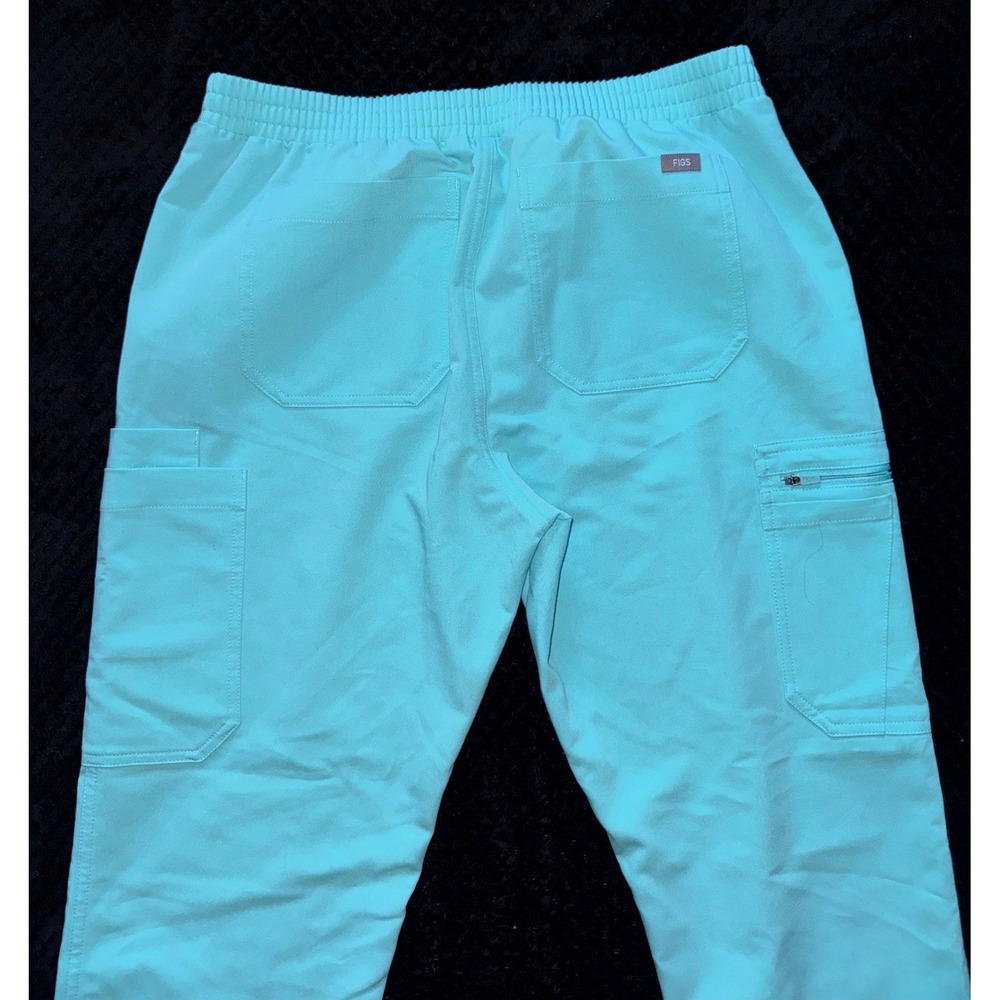 Figs Jogger Women Yola Skinny Neon Blue Technical Scrub Size Medium - Picture 7 of 10